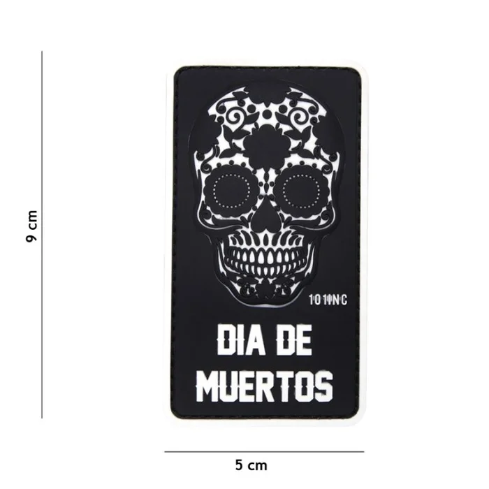 Écusson Dia de Muertos 3D PVC Velcro