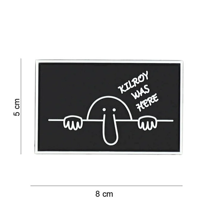 Écusson KILROY WAS HERE 3D PVC