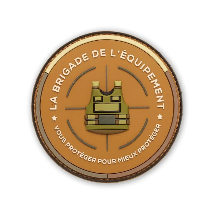 Ecusson « La Brigade de l&rsquo;équipement » en PVC 3D Tan
