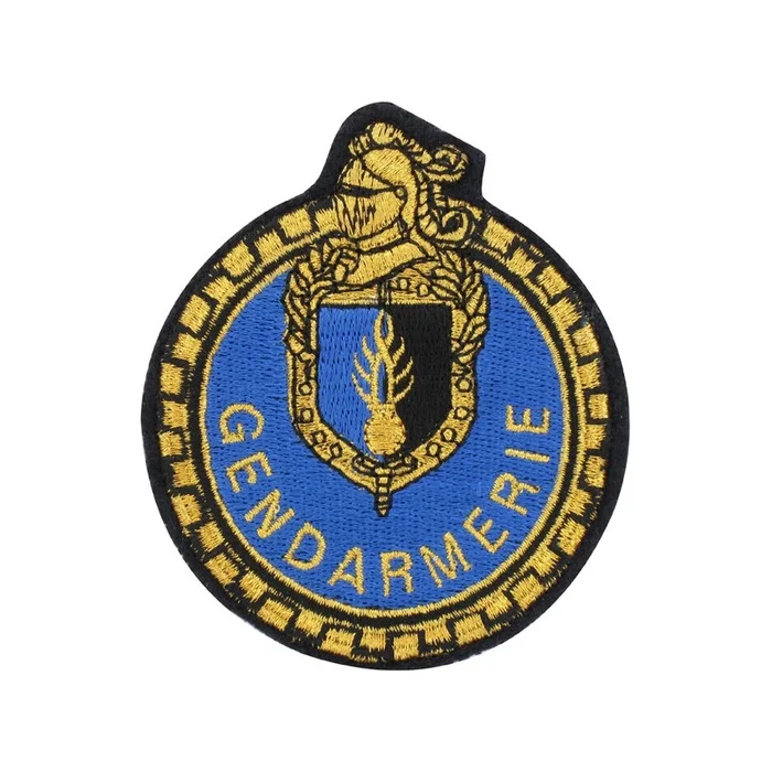 Ecusson Motard Gendarmerie Or