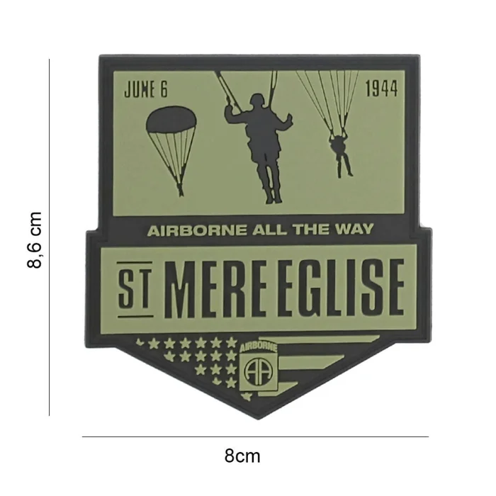 Écusson Sainte-mère l’Église 3D PVC Velcro