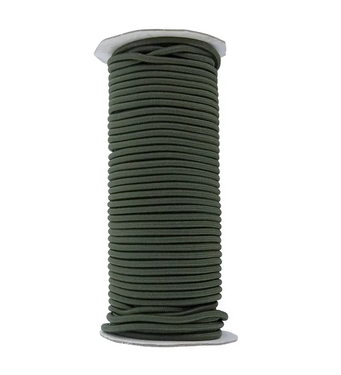 Elastique a appelants 4mm par 25 m olive Fuzyon