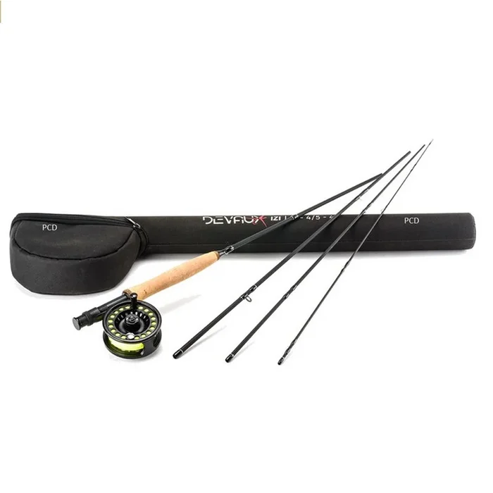 Ensemble Mouche Devaux IZI 9 Pieds Soie 7-8 4 Brins