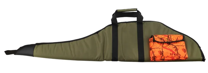 Etui pour Carabine chamba Januel avec Poche – 125 cm – Vert et Orange Camo