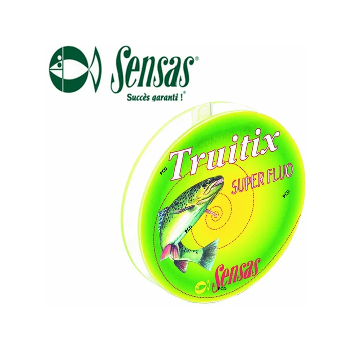 FIL TRUITIX FLUO JAUNE 100M SENSAS