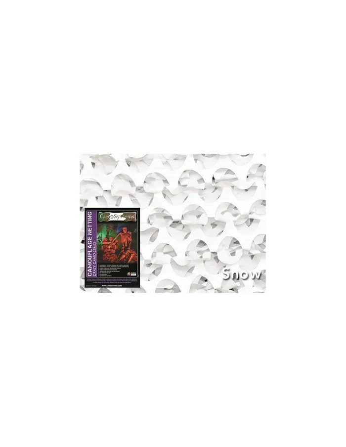 Filet de camouflage Anti-feu « Crazy Camo » Blanc/Gris
