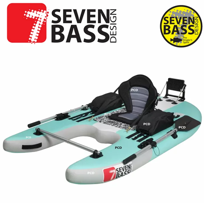 FLOAT TUBE SEVEN BASS JUNGLE OPERATOR EVO BLEU