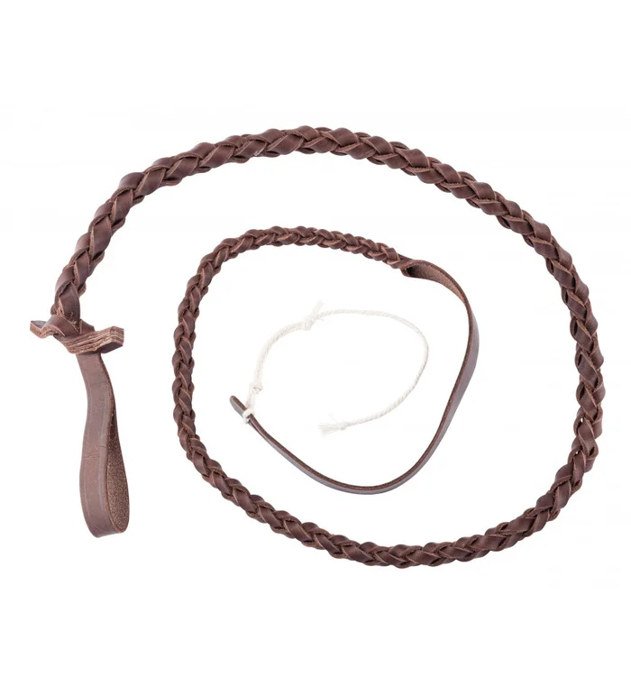 Flotte en cuir tressé standard pour fouet – Country
