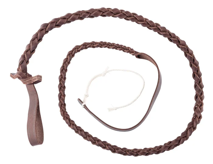 Flotte en cuir tressé standard pour fouet – Country