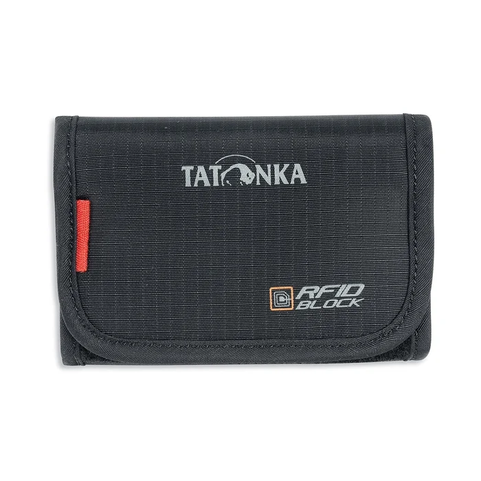 FOLDER RFIDB – Portefeuille Tatonka avec Velcro et divers compartiments – Protection RFID – Noir