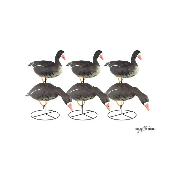 Forme d’oie rieuse sur pattes Duck Hunter x6