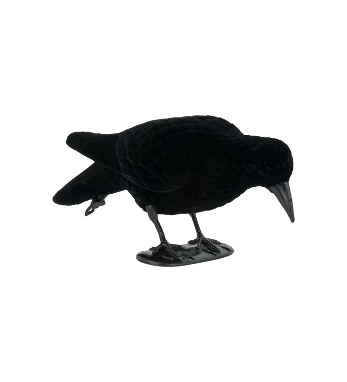 Forme de corbeau floquée mangeur