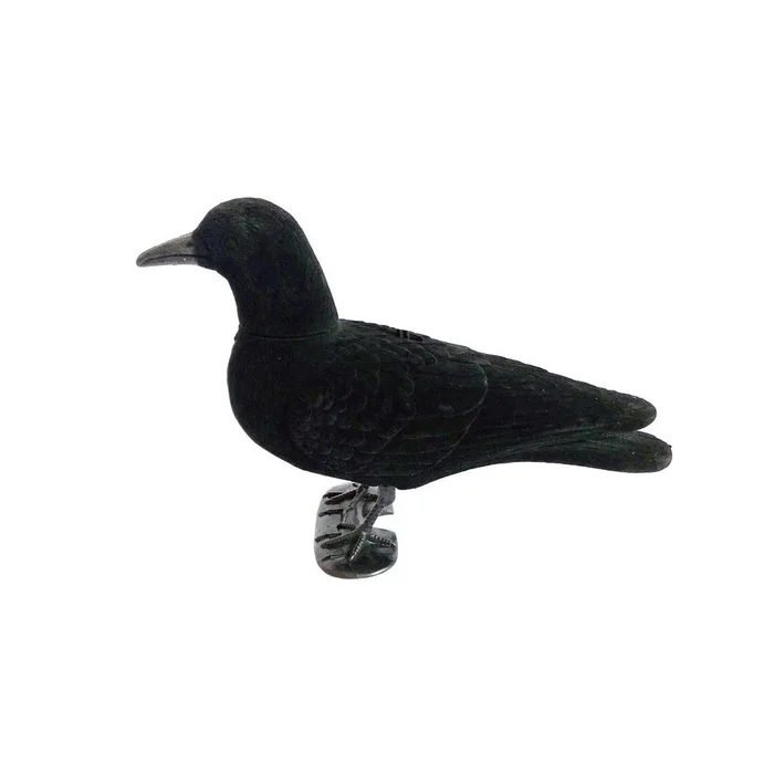 Forme de corbeau tête amovible floquée