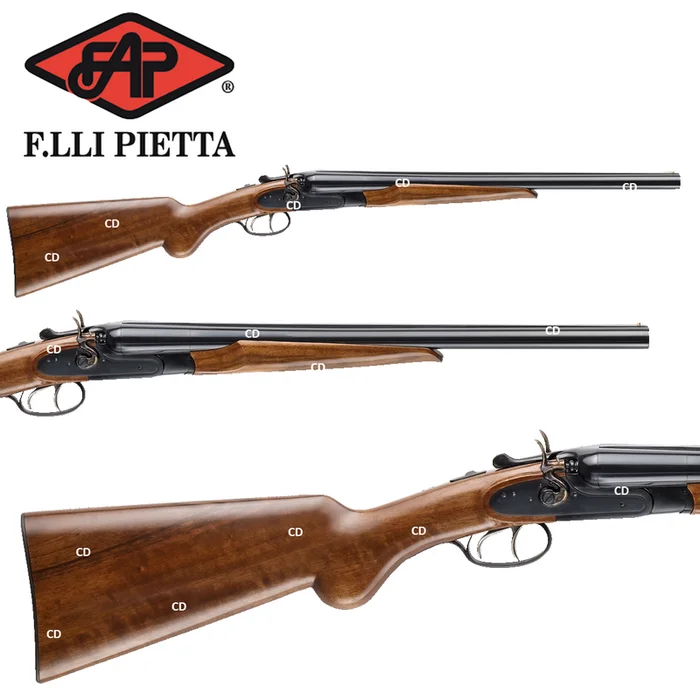 Fusil Juxtaposé Coach Gun Pietta Hurricane Noir 12 /70 51cm