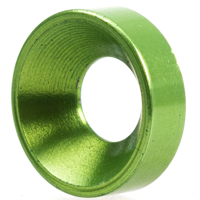 FW-08-AL-GREEN – Rondelle de finition aluminium vert