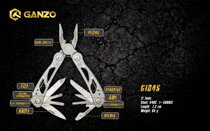 G104-S – Ganzo Pince multifonctions