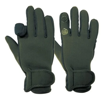 Gants chasse en néoprène kaki Percussion