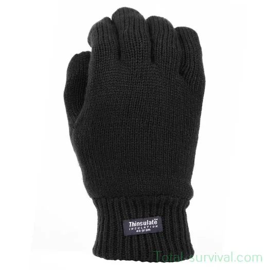 Gants d&rsquo;hiver Fostex Thinsulate, Noir