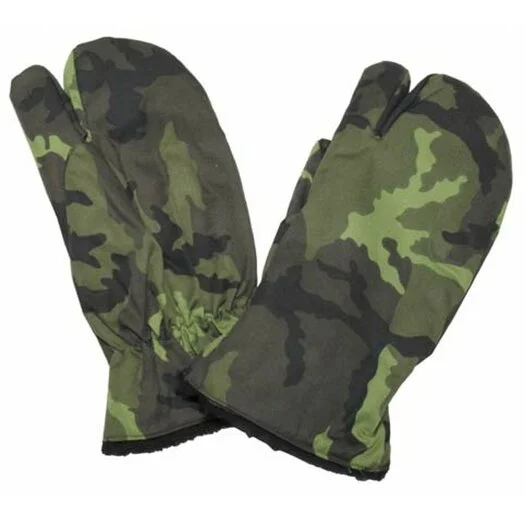 Gants d’hiver tchèques, 3 doigts, camouflage M95