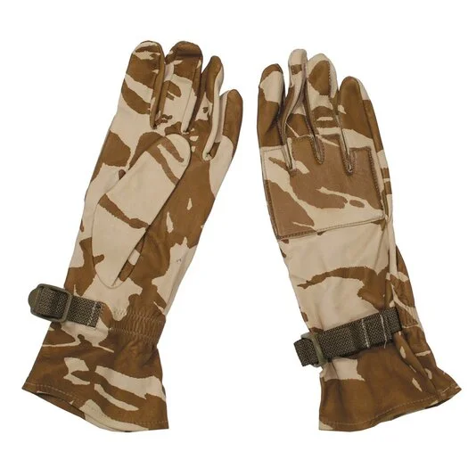 Gants de combat pour temps chaud de l’armée britannique, cuir, Desert DPM