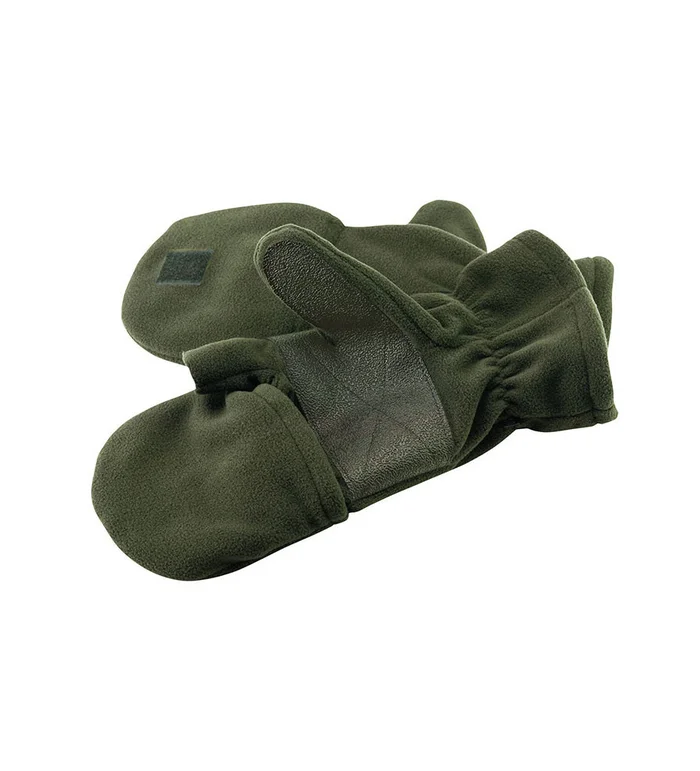 Gants-moufles chasse polaire renforts paume