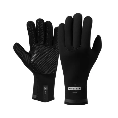 Gants Neoprene HiverMystic Gants Crest 1.5mm 5Finger – Noir 2025