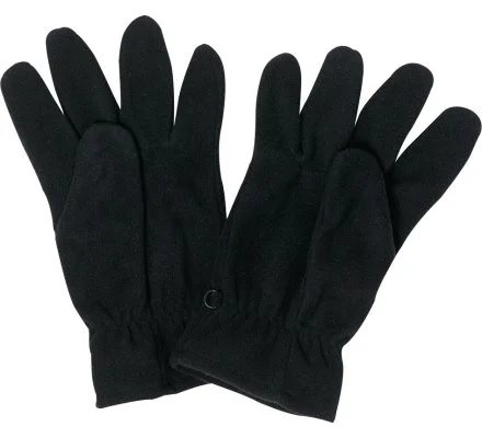 Gants polaires unis noir ou kaki – Image 2