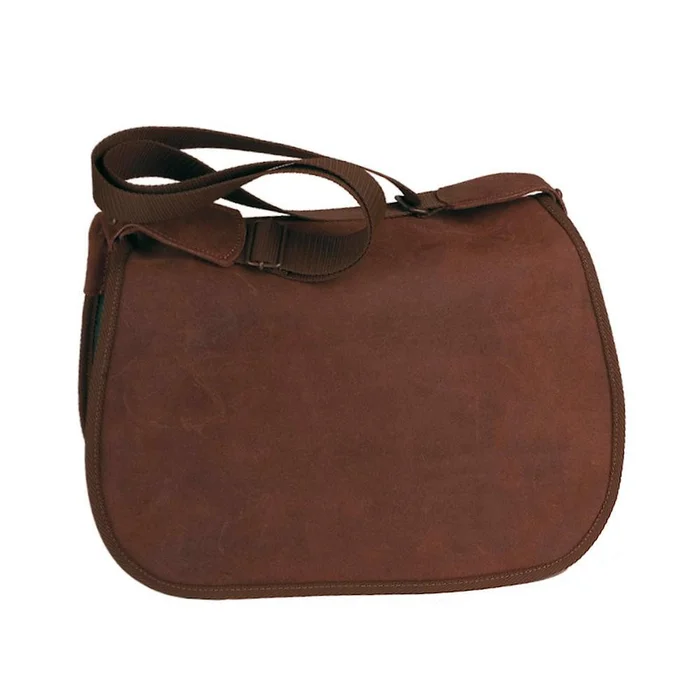 Gibecière Cuir Croupon Country Sellerie – Petit Modèle – Cuir Ciré Résistant – Praticité et Élégance sur le Terrain