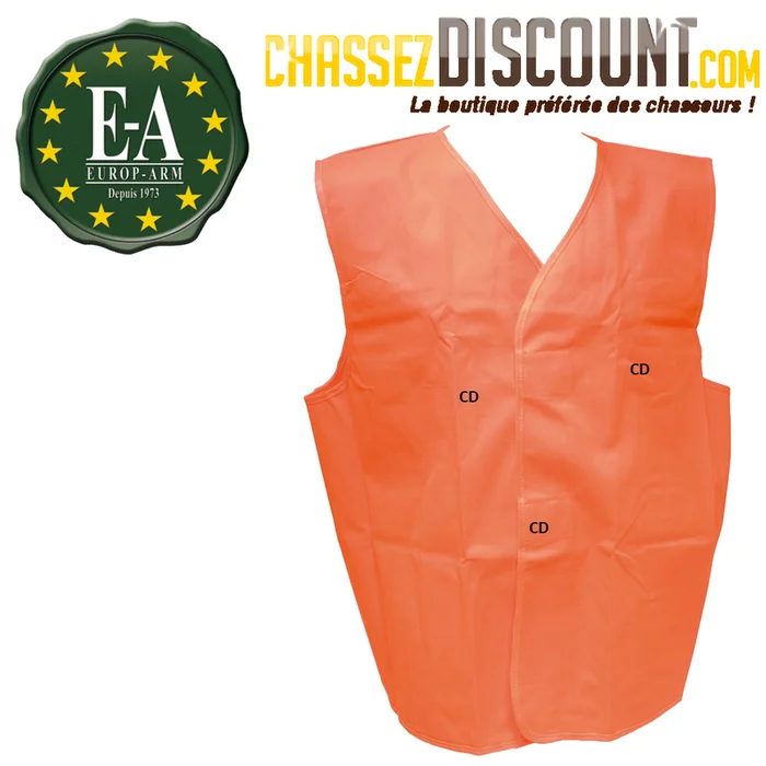 GILET DE BATTUE FLUO ORANGE