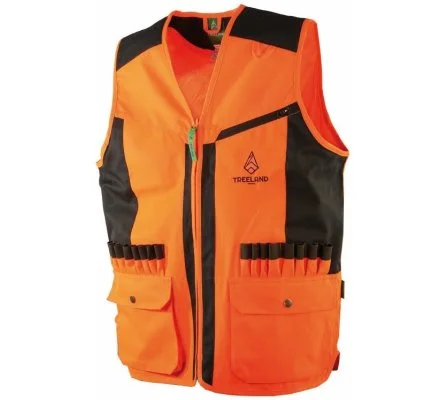 Gilet de chasse anti-ronce orange TREELAND