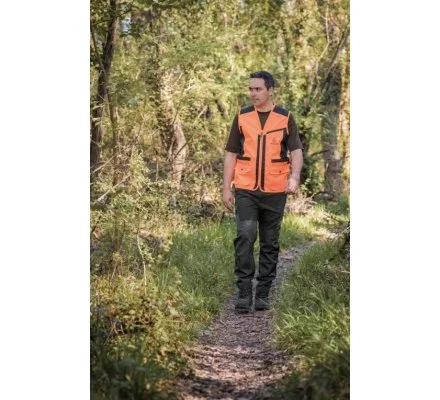 Gilet de chasse anti-ronce orange TREELAND – Image 3