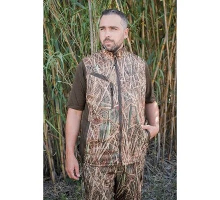 Gilet de chasse réversible Multi-Hunt camo roseaux SOMLYS – Image 2