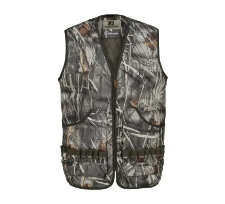 Gilet de chasse sans manches Palombe GhostCamo Wet Percussion