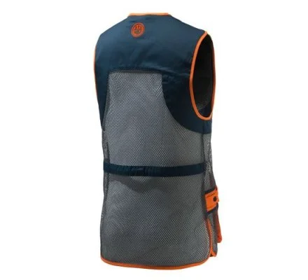 Gilet de tir ball-trap unisexe Full Mesh bleu /orange BERETTA – Image 2