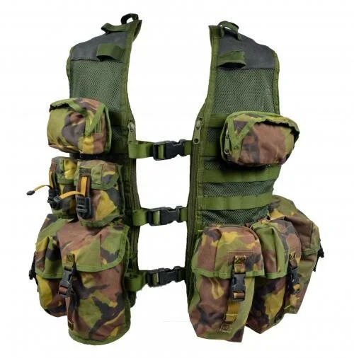 Gilet de transport tactique Armée néerlandaise, Molle, incl. 10 pochettes, DPM camo