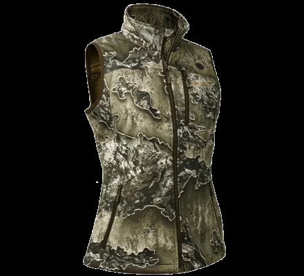 Gilet femme sans manches Excape Softshell camouflage DEERHUNTER