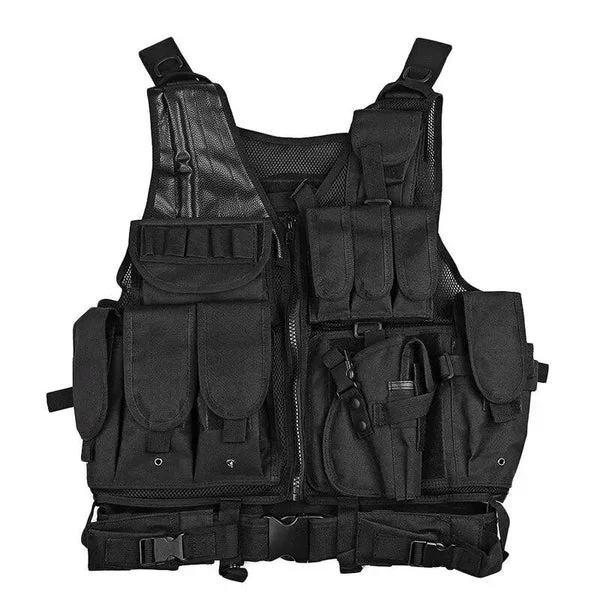 GILET TACTIQUE – EN MAILLE DE NYLON ET EN POLYESTER