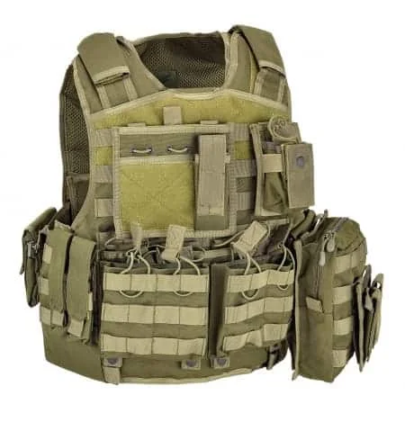 Gilet Tactique Carrier Full Set Kaki – Defcon 5