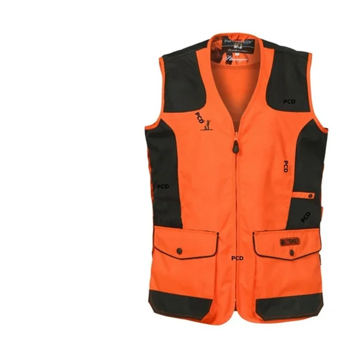 Gilet Traque Enfant Percussion Kaki Orange
