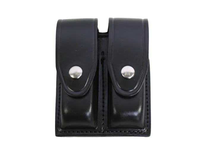 Gould & Goodrich QSF Étui à magazines double, cuir noir