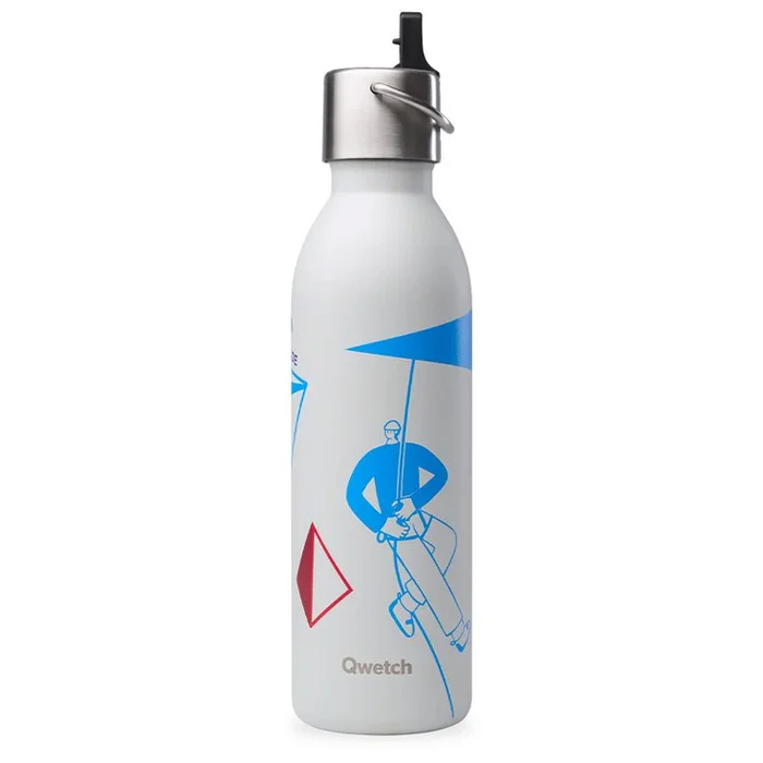 Gourde Qwetch Active Sport 600 ml FFME Escalade Gris