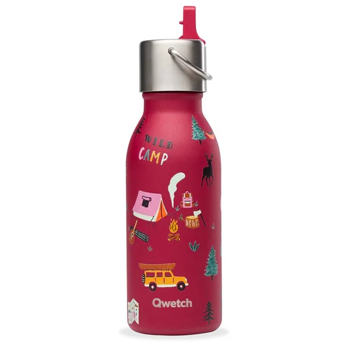 Gourde Qwetch Kids 350 ml Sport Active Yosemite Grenat