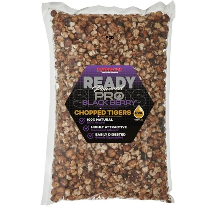 Graines Cuites Starbaits Ready Seeds Chopped Tigers Pro Blackberry 1Kg