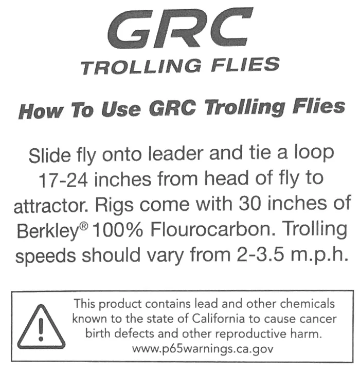 GRC Trolling Flies – 4″ With E-Chip – Blue Dolphin – Image 2