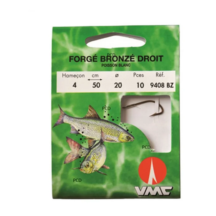 Hameçons Montés Water Queen Bronzé Droit Par 10