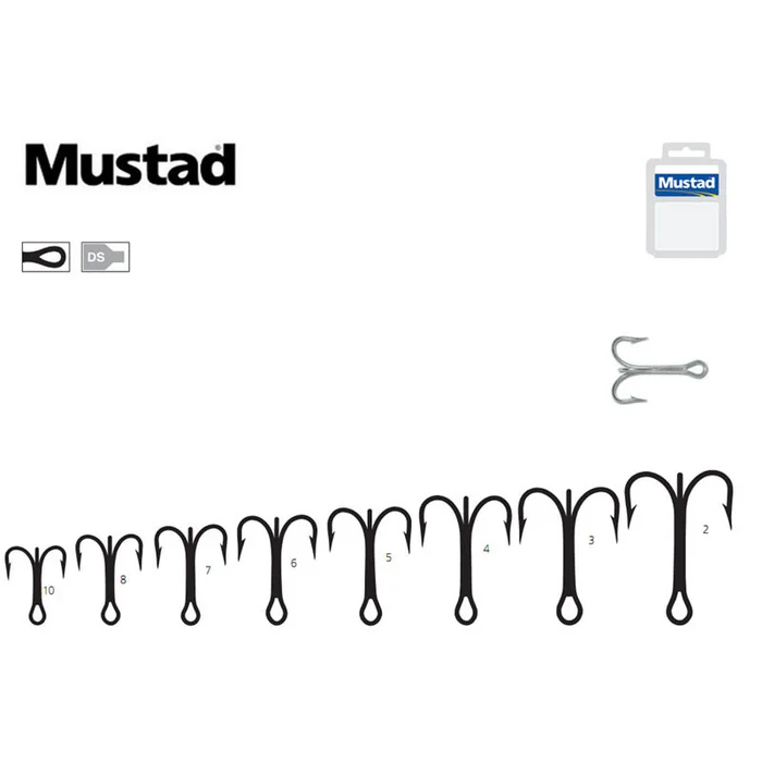 HAMECONS MUSTAD TRIPLE 3551-DS PAR 10