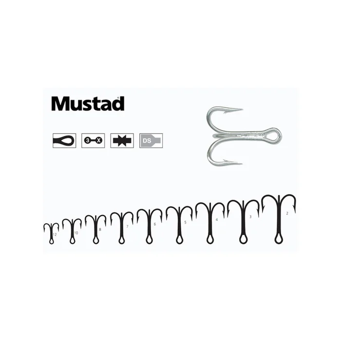 HAMECONS MUSTAD TRIPLE 7794-DS PAR 25