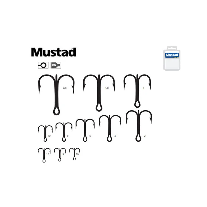 HAMECONS MUSTAD TRIPLES 35647-BN PAR 10
