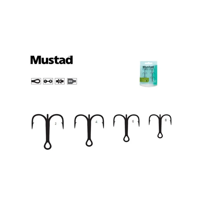 HAMECONS MUSTAD TRIPLES TR58NP-BN PAR 6