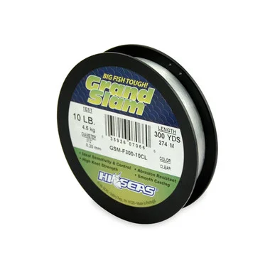Hi Seas – Fil monofilament Grand Slam – Transparent – Bobine de remplissage